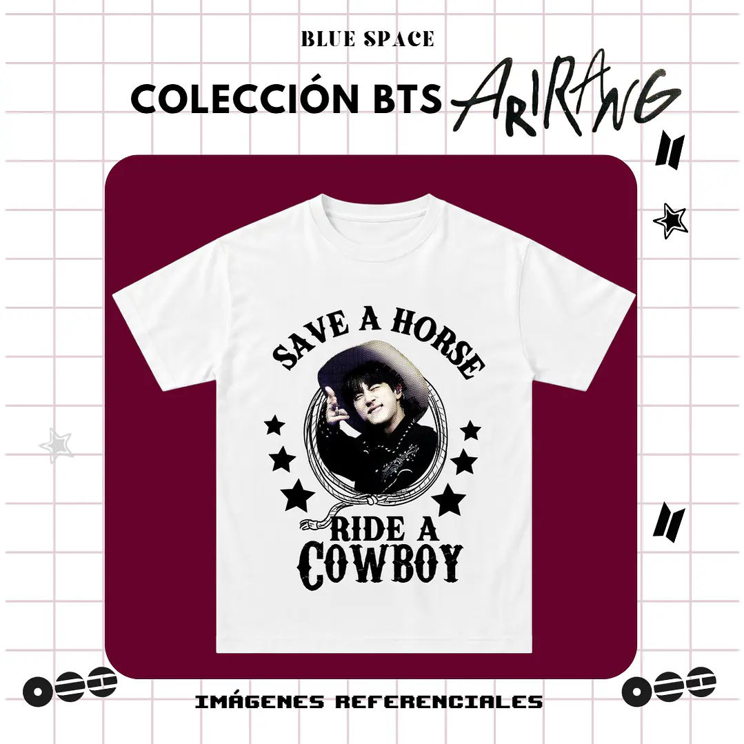 Polera BTS - RIDE A COWBOY JIN 2
