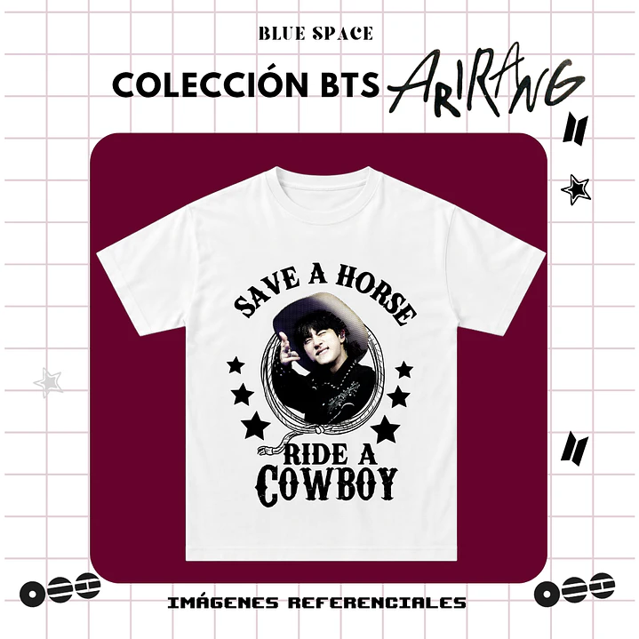 Polera BTS - RIDE A COWBOY JIN 2