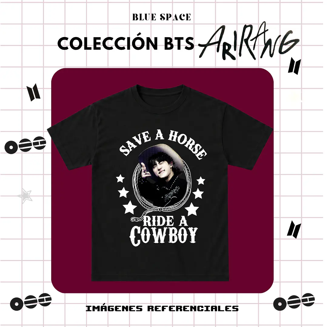 Polera BTS - RIDE A COWBOY JIN 1