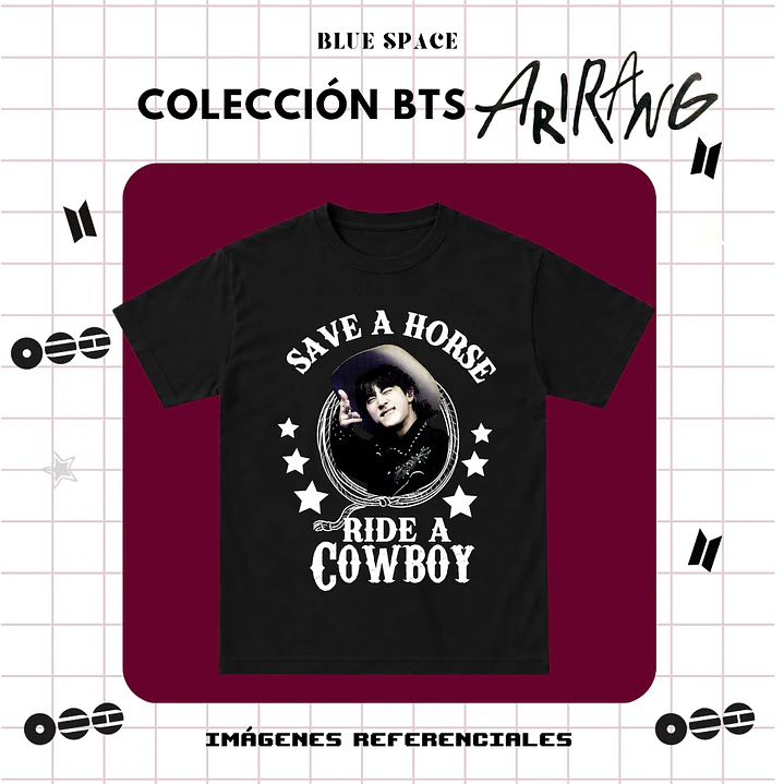Polera BTS - RIDE A COWBOY JIN 1