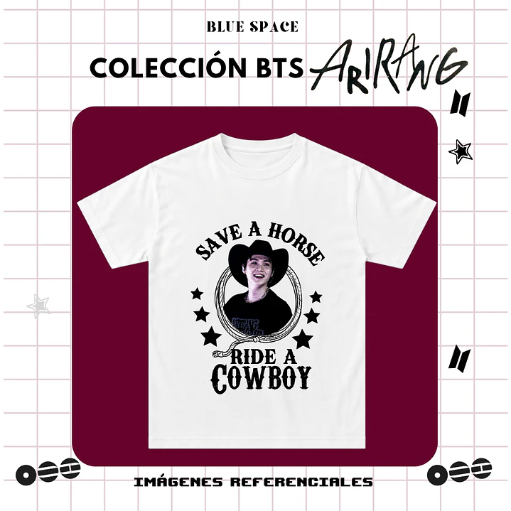 Polera BTS - RIDE A COWBOY YOONGI 2