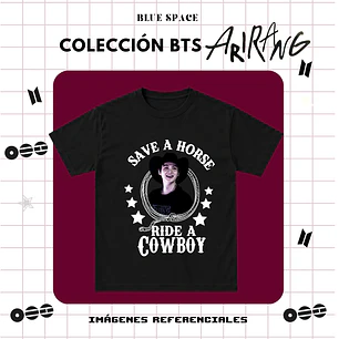 Polera BTS - RIDE A COWBOY YOONGI