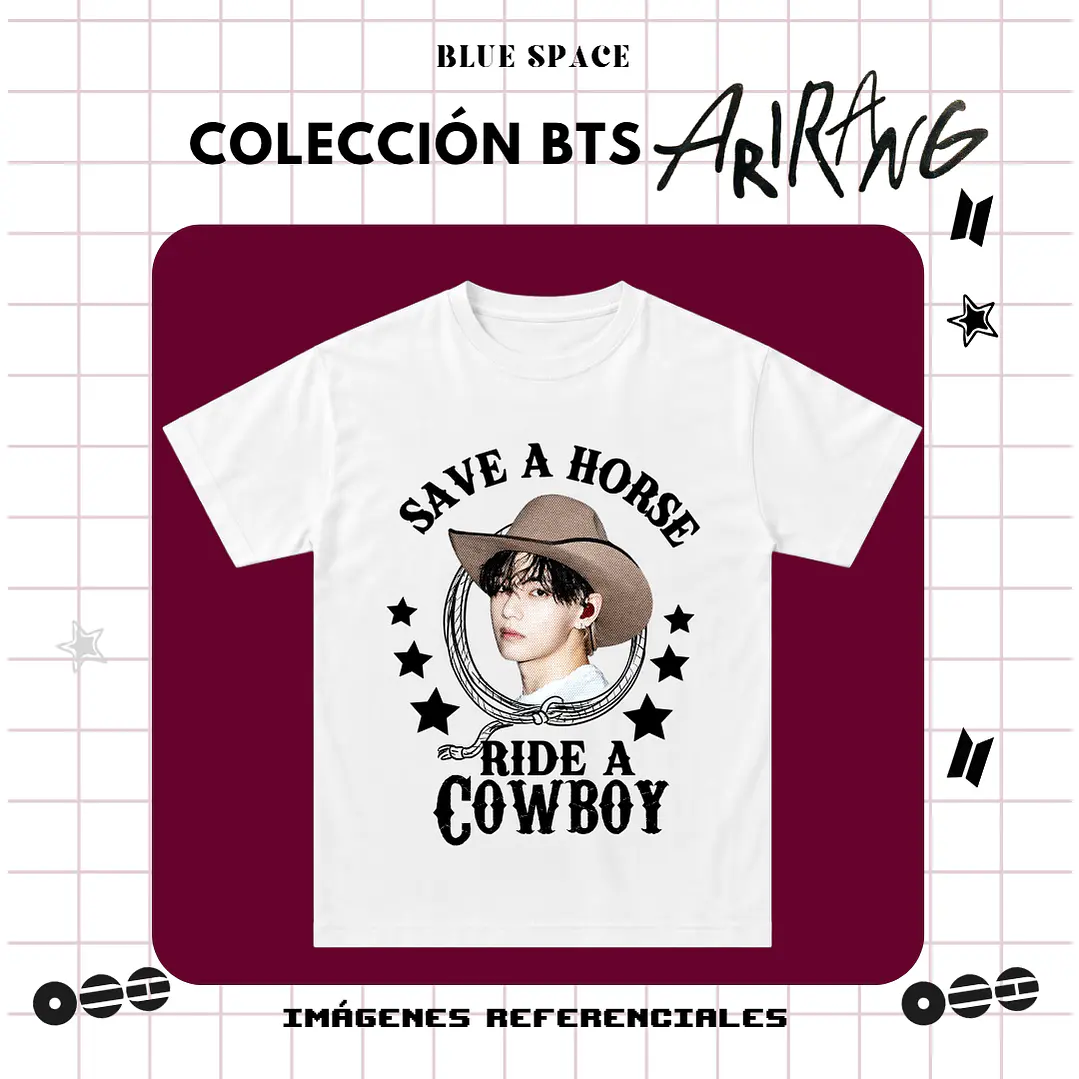 Polera BTS - RIDE A COWBOY TAEHYUNG 2