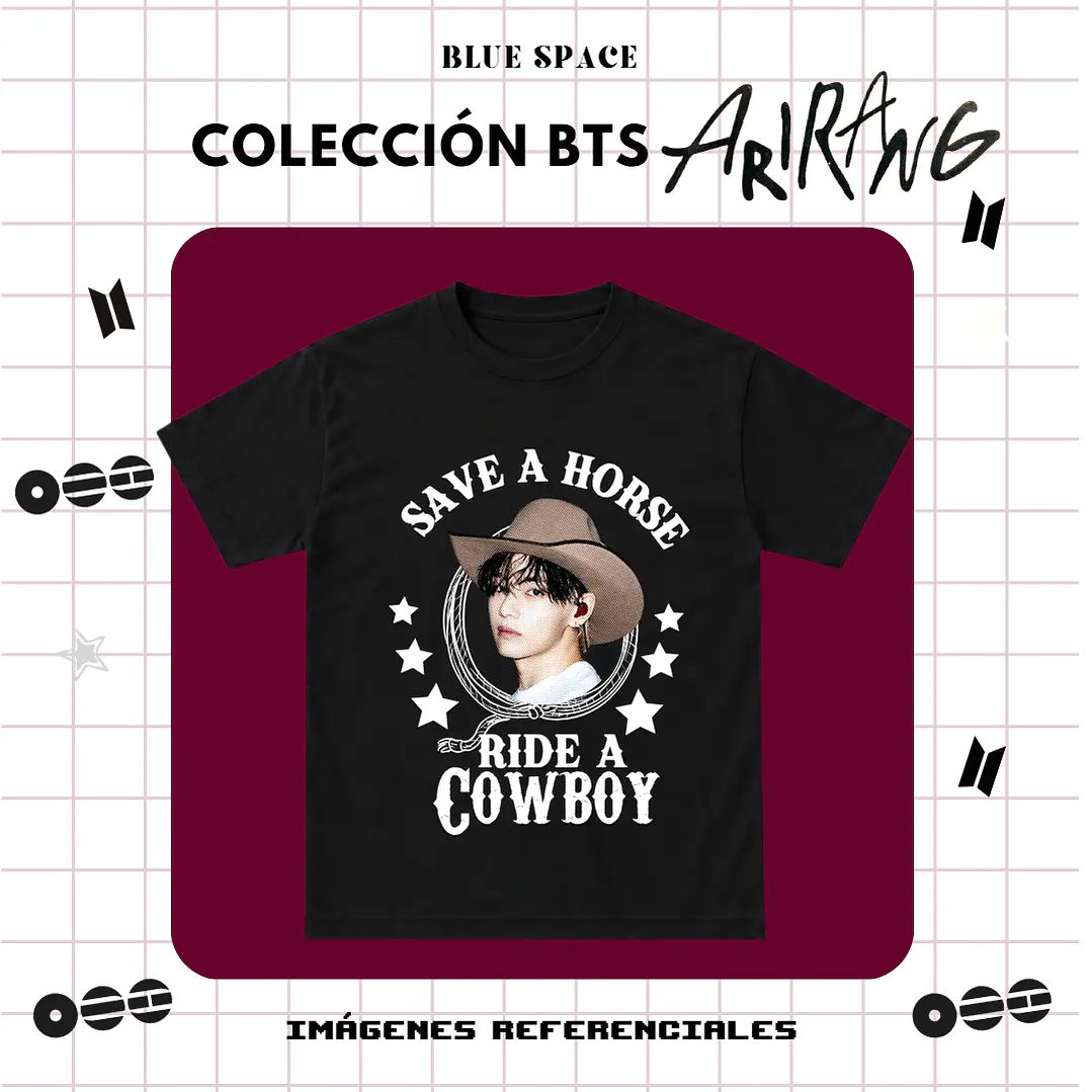 Polera BTS - RIDE A COWBOY TAEHYUNG 1