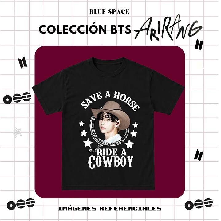 Polera BTS - RIDE A COWBOY TAEHYUNG 1