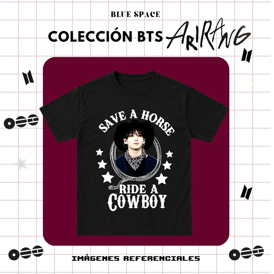 Polera BTS - RIDE A COWBOY JUNGKOOK 1