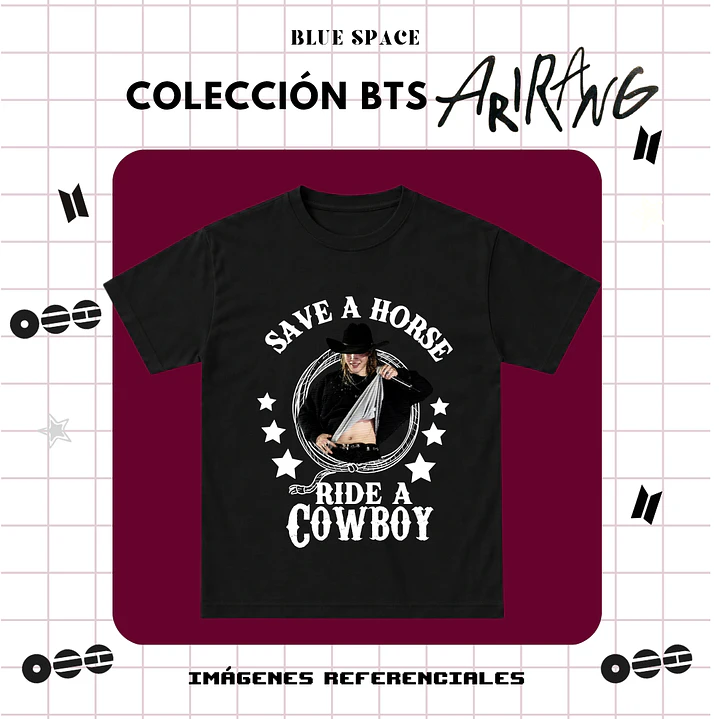 Polera BTS - RIDE A COWBOY JIMIN 1