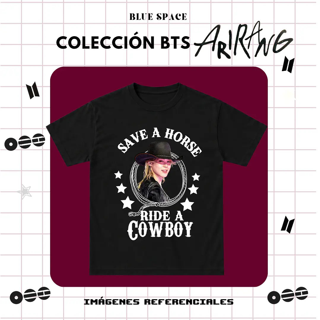 Polera BTS - RIDE A COWBOY JIMIN 2.0 1