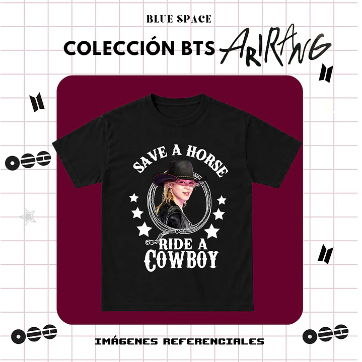 Polera BTS - RIDE A COWBOY JIMIN 2.0 1