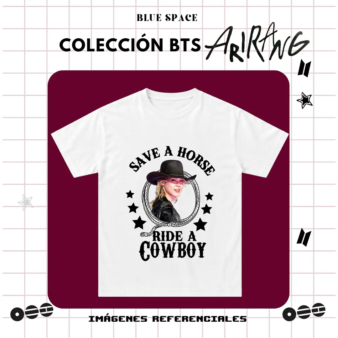 Polera BTS - RIDE A COWBOY JIMIN 2.0 2