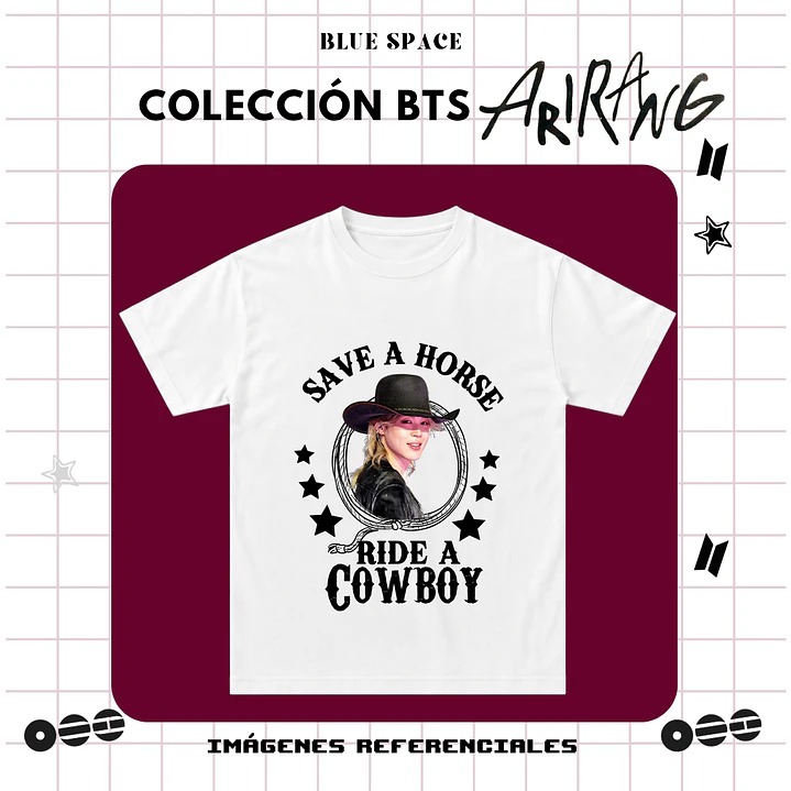 Polera BTS - RIDE A COWBOY JIMIN 2.0 2