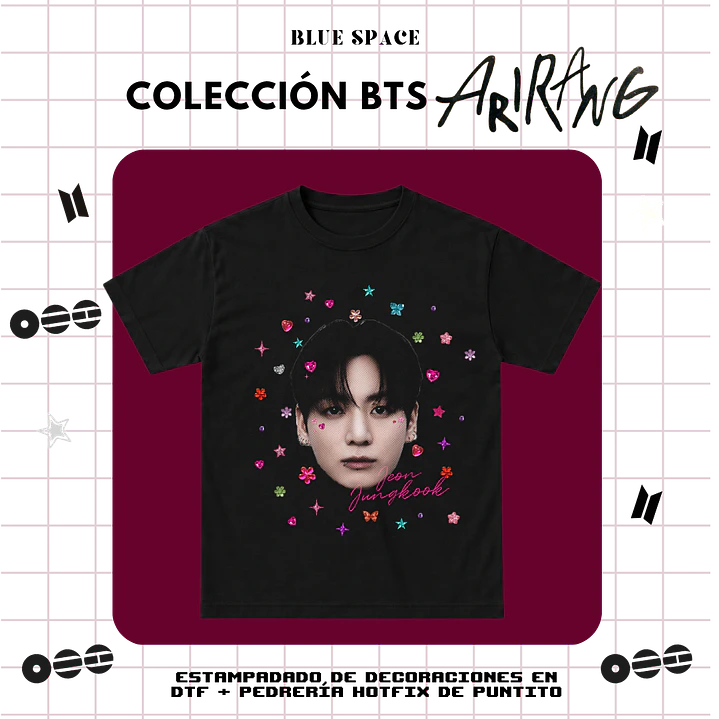 Polera BTS - JUNGKOOK BEDAZZLED 3