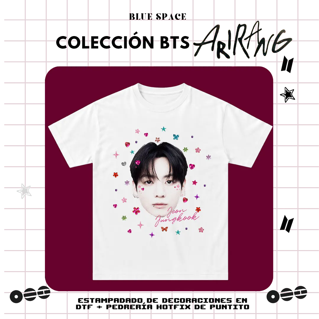Polera BTS - JUNGKOOK BEDAZZLED 1