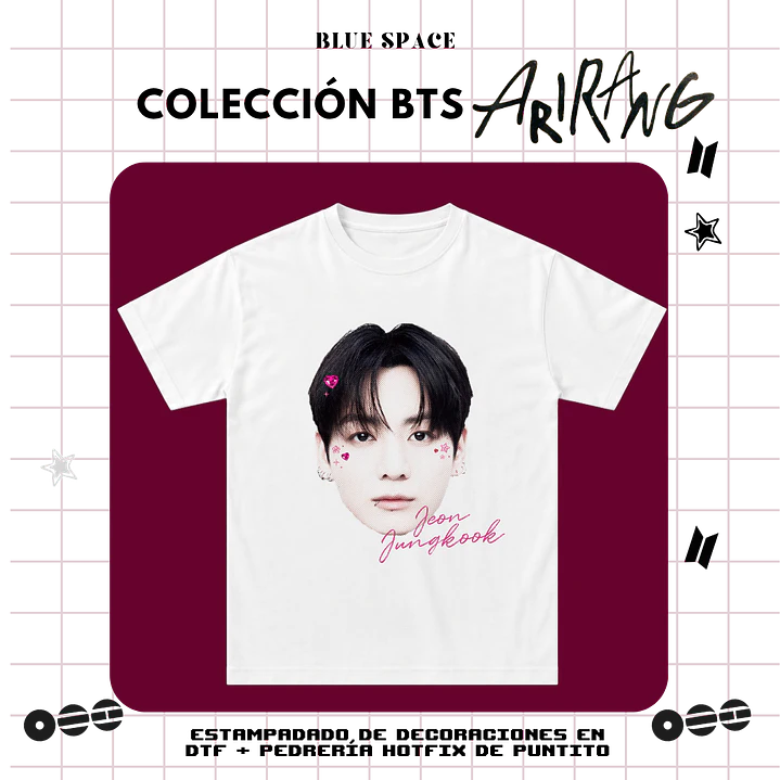 Polera BTS - JUNGKOOK BEDAZZLED 2.0 1