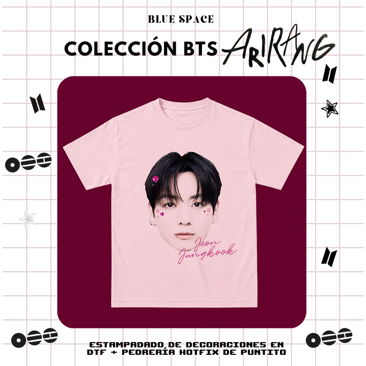 Polera BTS - JUNGKOOK BEDAZZLED 2.0 2