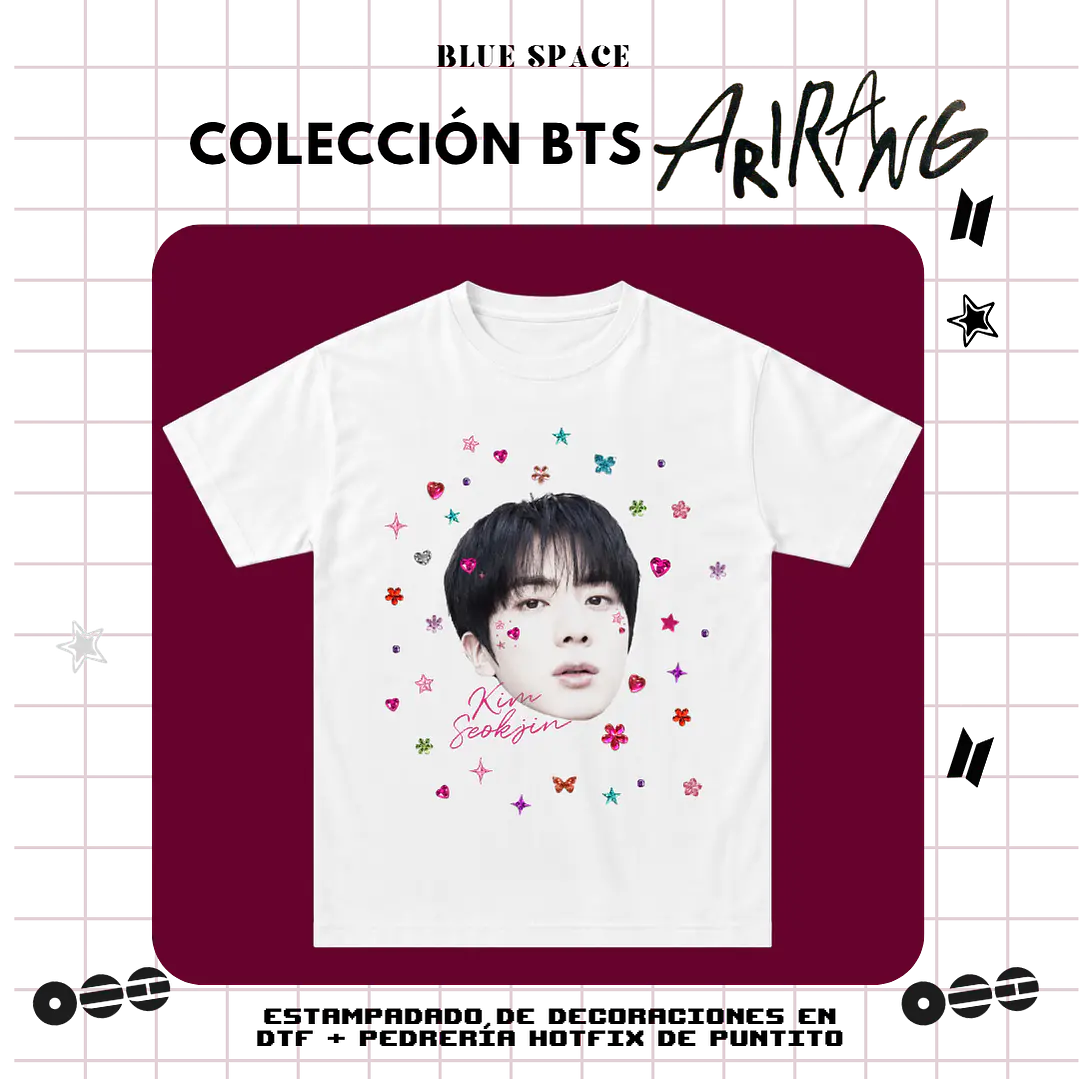 Polera BTS - JIN BEDAZZLED 2