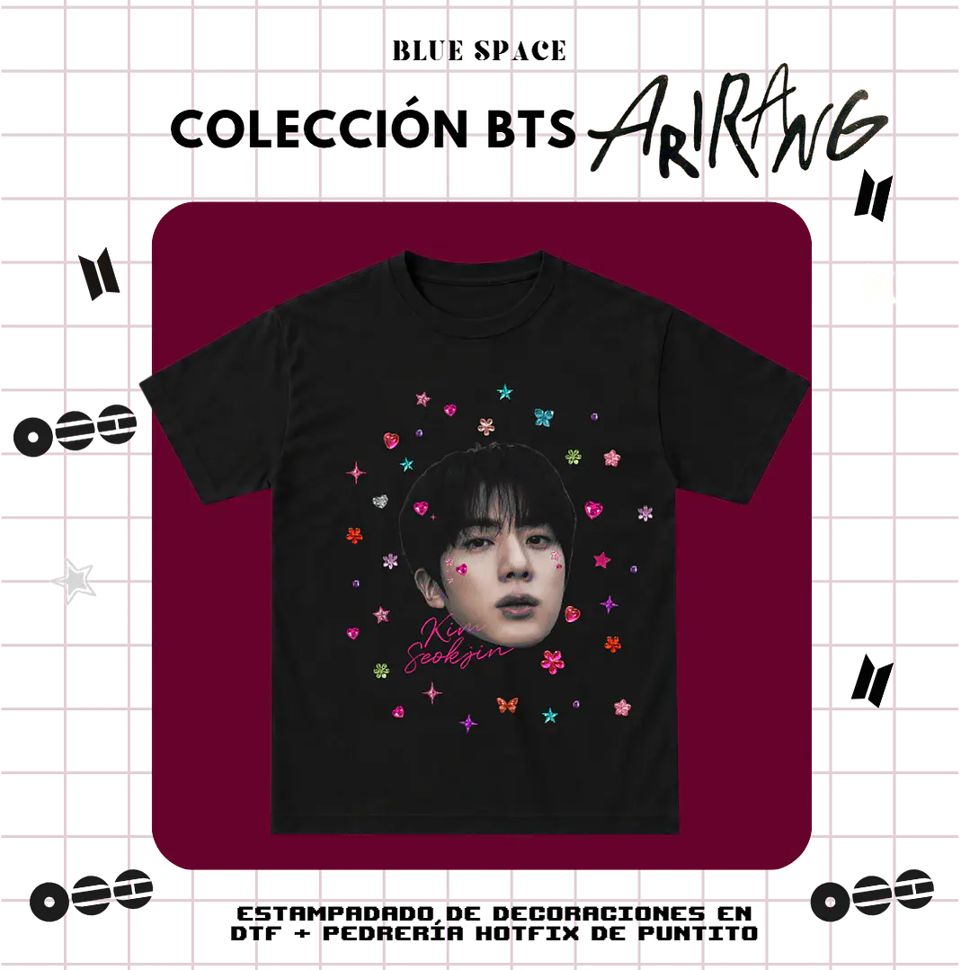 Polera BTS - JIN BEDAZZLED 3