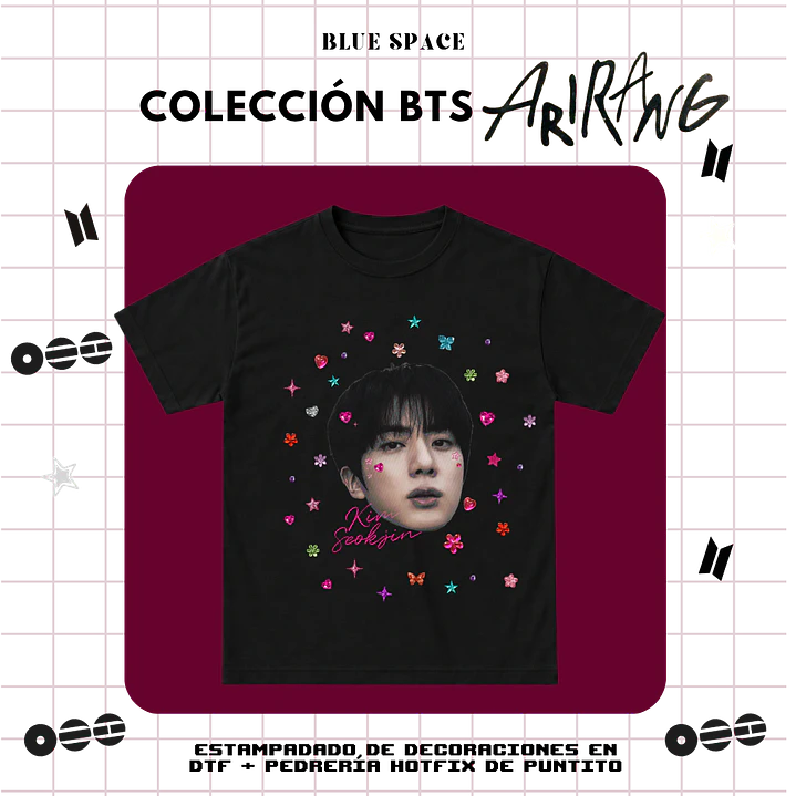 Polera BTS - JIN BEDAZZLED 3