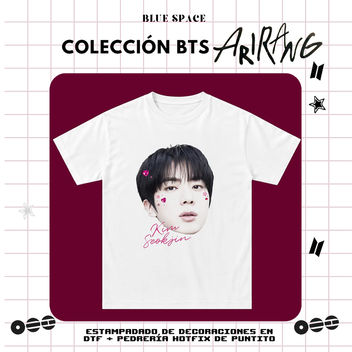 Polera BTS - JIN BEDAZZLED 2.0 1