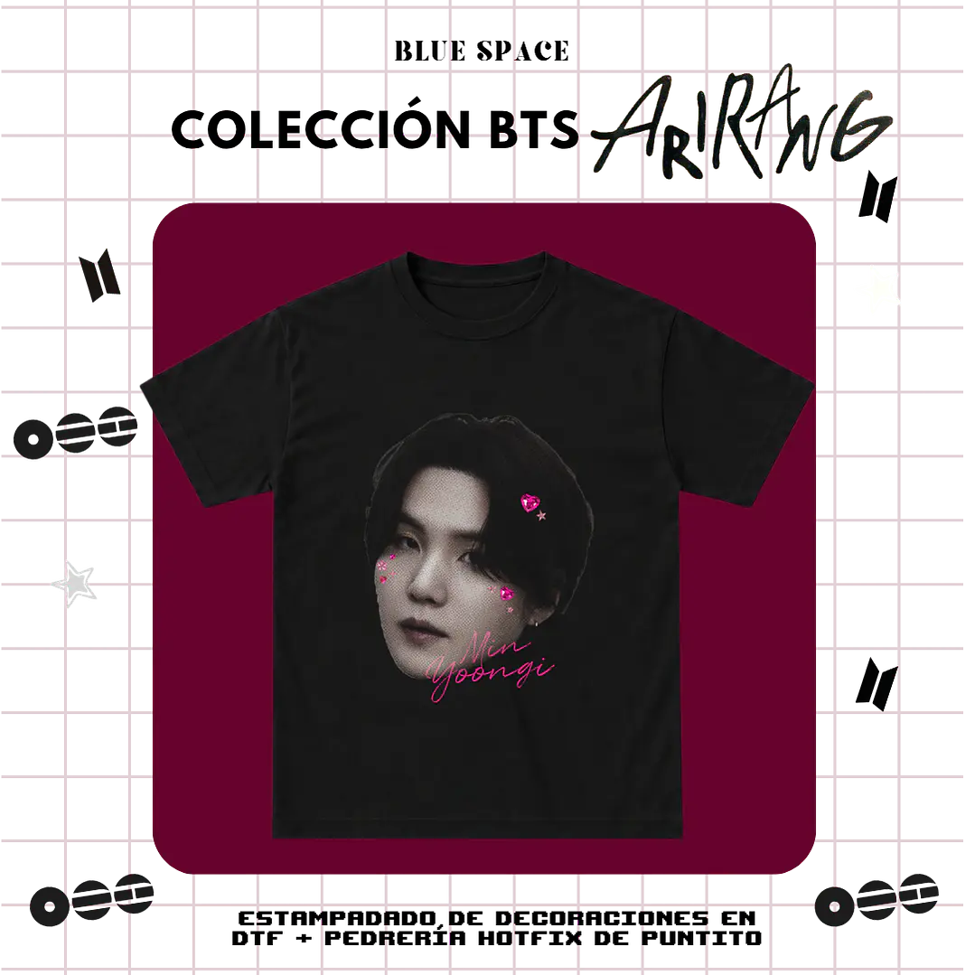 Polera BTS - YOONGI BEDAZZLED 2.0 3