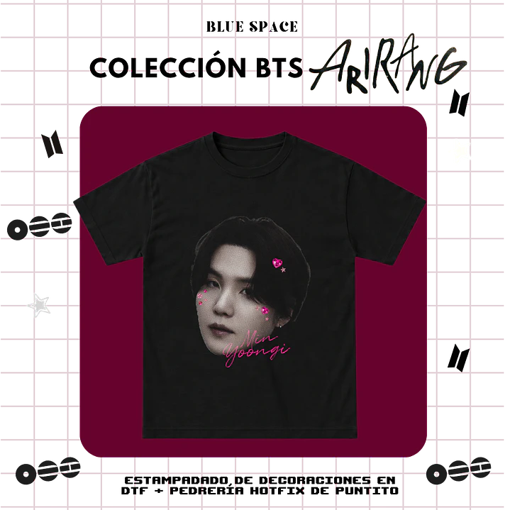 Polera BTS - YOONGI BEDAZZLED 2.0 3