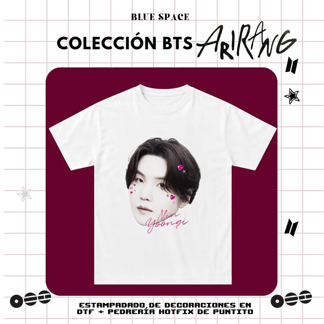 Polera BTS - YOONGI BEDAZZLED 2.0 2