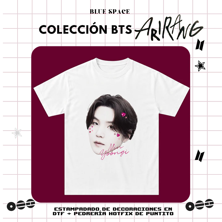 Polera BTS - YOONGI BEDAZZLED 2.0 2