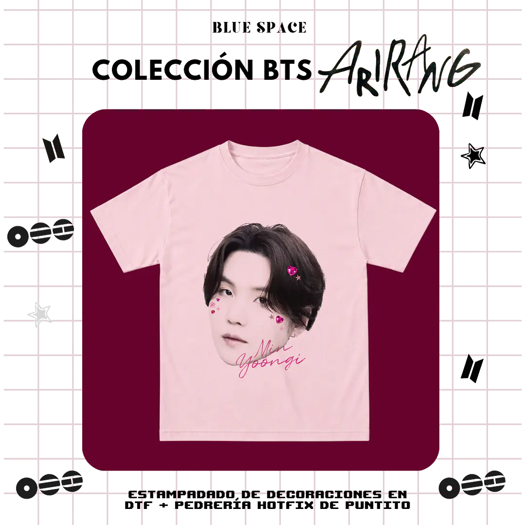 Polera BTS - YOONGI BEDAZZLED 2.0 1