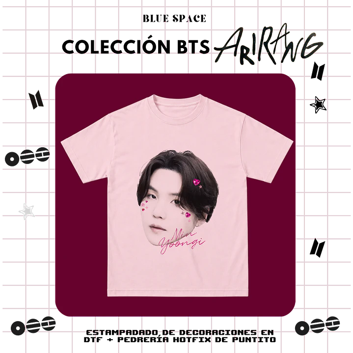 Polera BTS - YOONGI BEDAZZLED 2.0 1