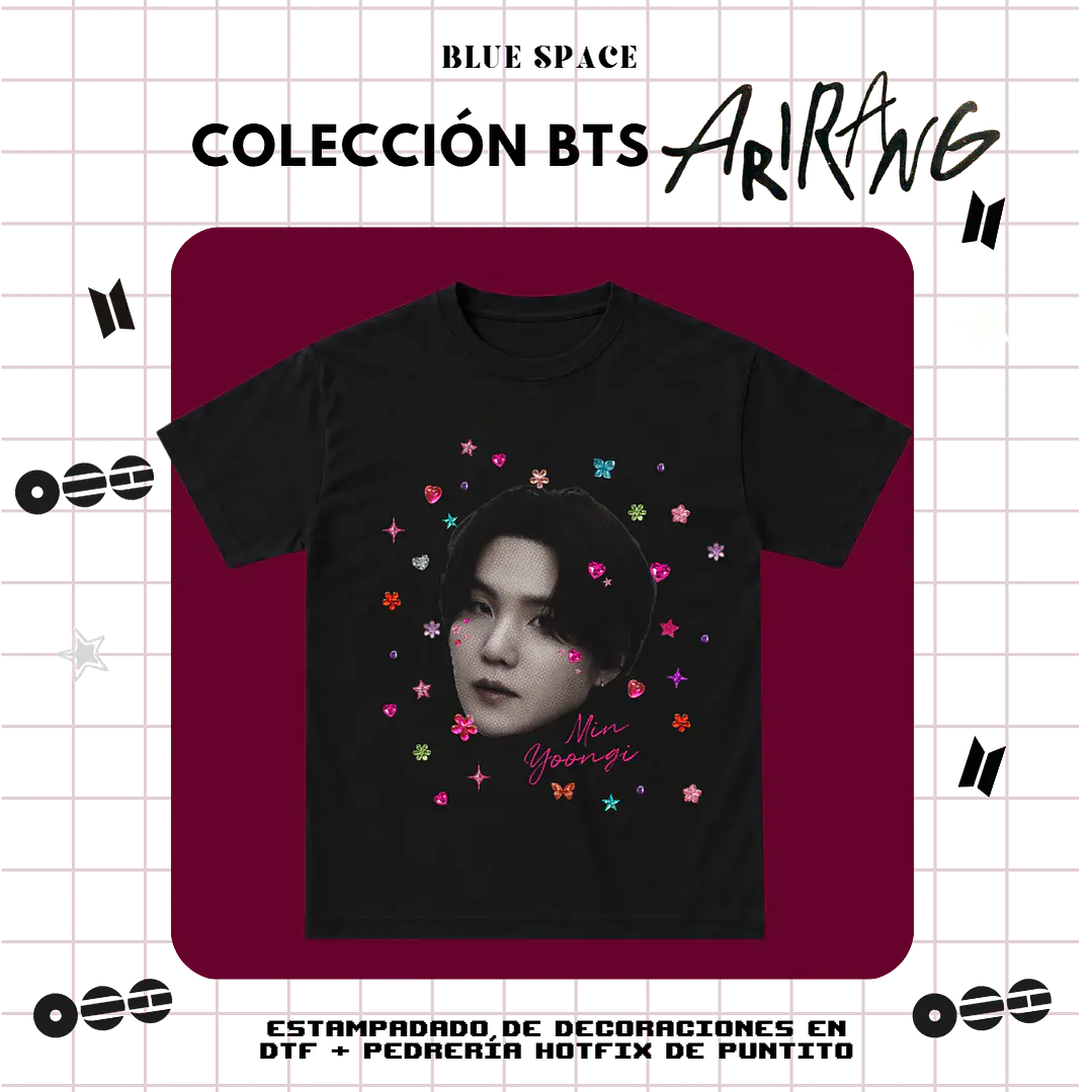 Polera BTS - YOONGI BEDAZZLED  3