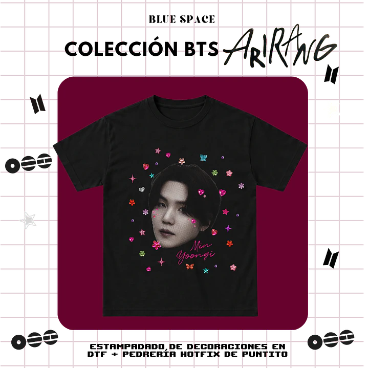 Polera BTS - YOONGI BEDAZZLED  3