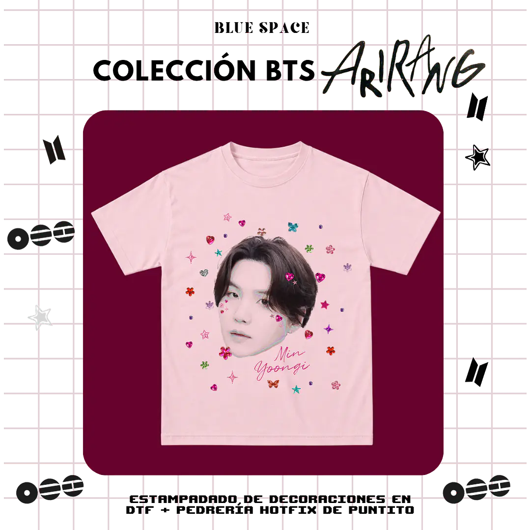 Polera BTS - YOONGI BEDAZZLED  1