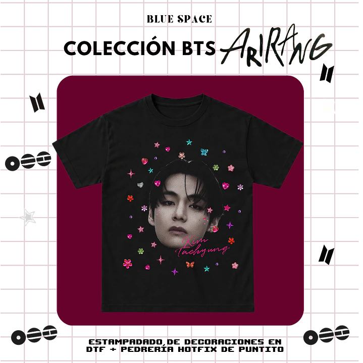 Polera BTS - TAEHYUNG BEDAZZLED  3