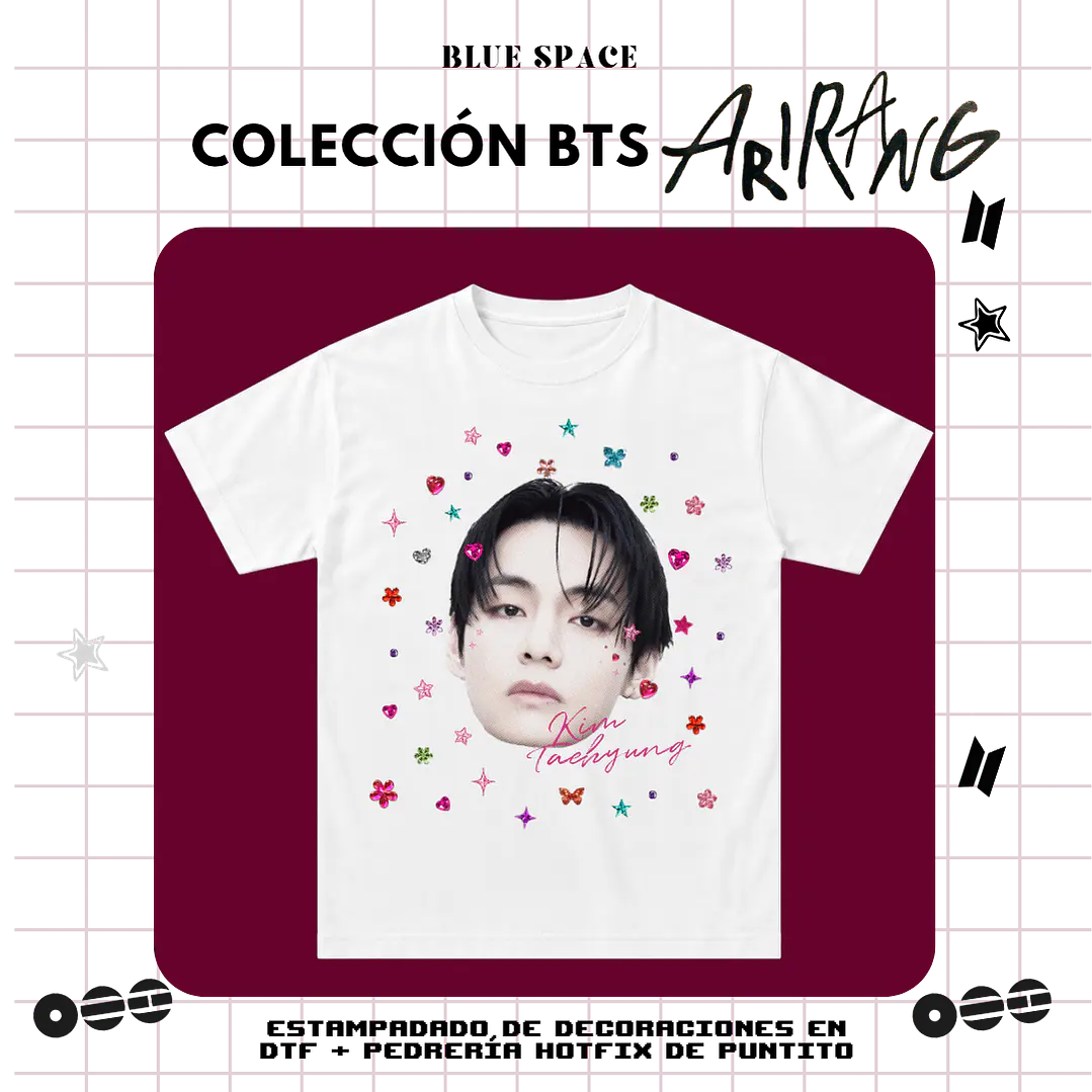 Polera BTS - TAEHYUNG BEDAZZLED  2