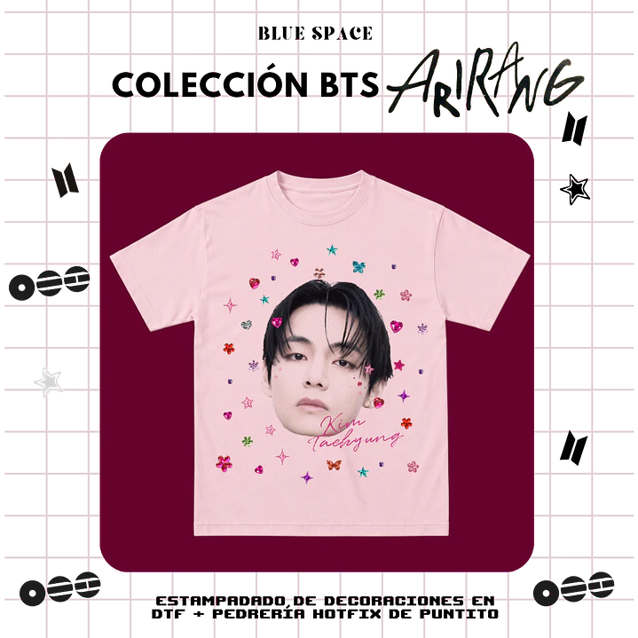 Polera BTS - TAEHYUNG BEDAZZLED  1