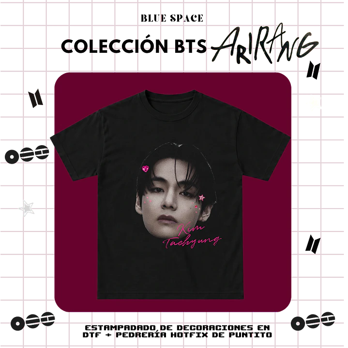 Polera BTS - TAEHYUNG BEDAZZLED 2.0 3