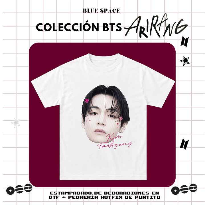 Polera BTS - TAEHYUNG BEDAZZLED 2.0 2