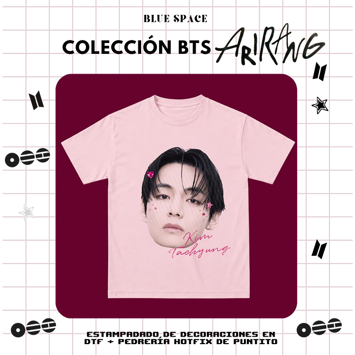 Polera BTS - TAEHYUNG BEDAZZLED 2.0 1