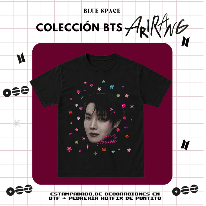 Polera BTS - J-HOPE BEDAZZLED  2