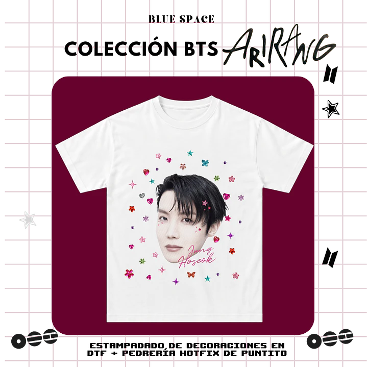 Polera BTS - J-HOPE BEDAZZLED  3