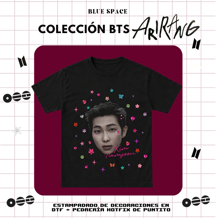 Polera BTS - NAMJOON BEDAZZLED  3