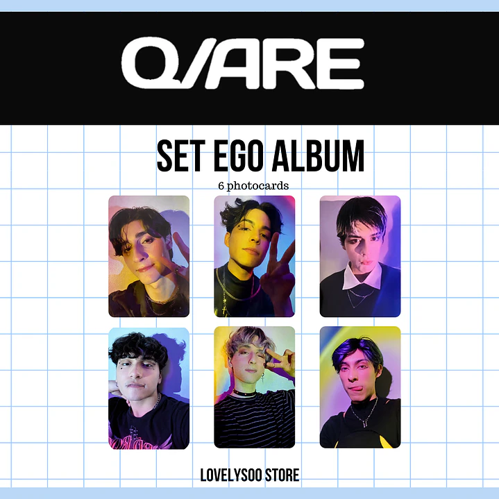 Q ARE - SET EGO ALBUM - 6 PHOTOCARDS FANMADE 1