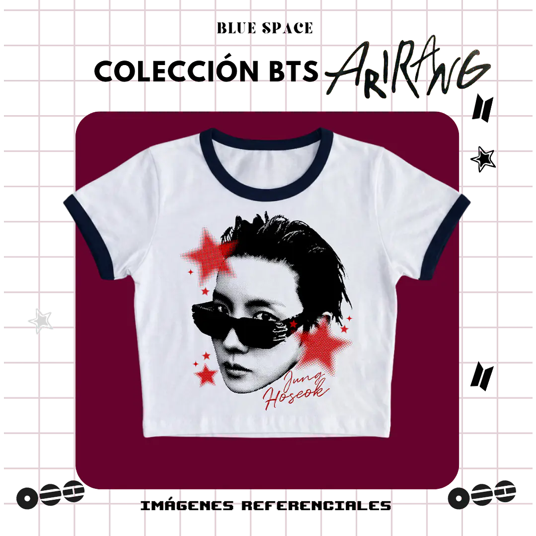 Polera VINTAGE BTS - J-HOPE ESTRELLAS 1