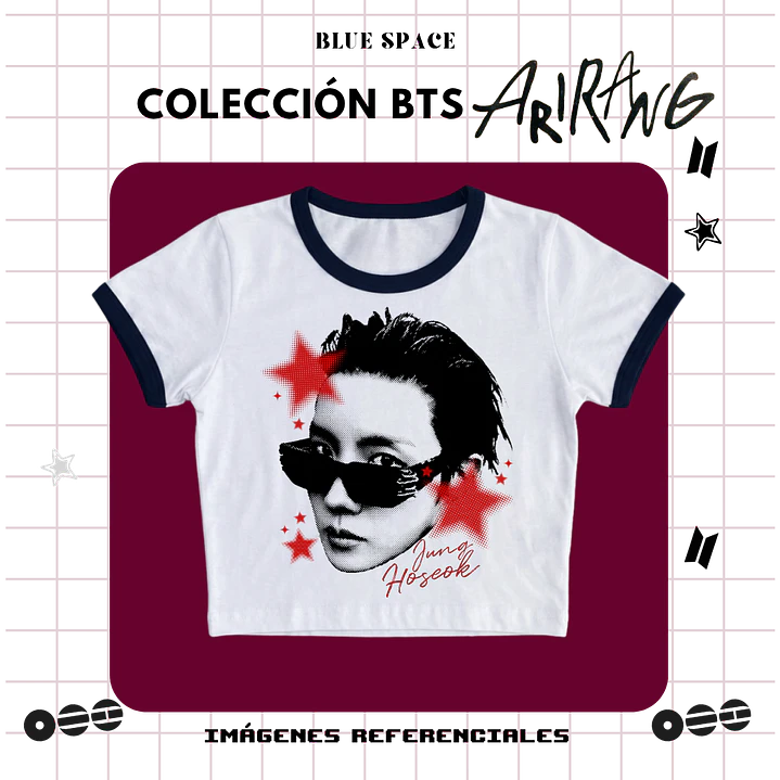Polera VINTAGE BTS - J-HOPE ESTRELLAS 1