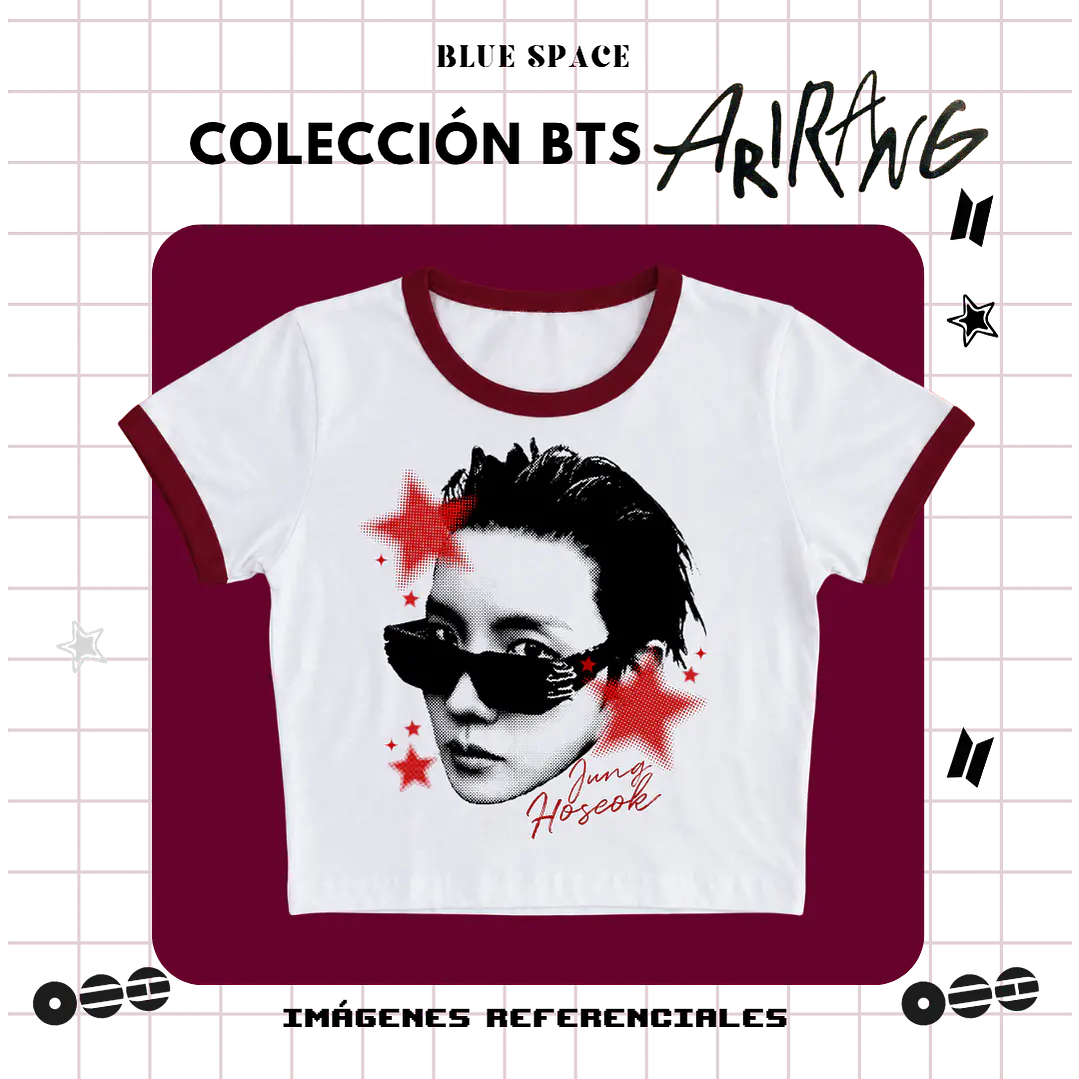 Polera VINTAGE BTS - J-HOPE ESTRELLAS 2
