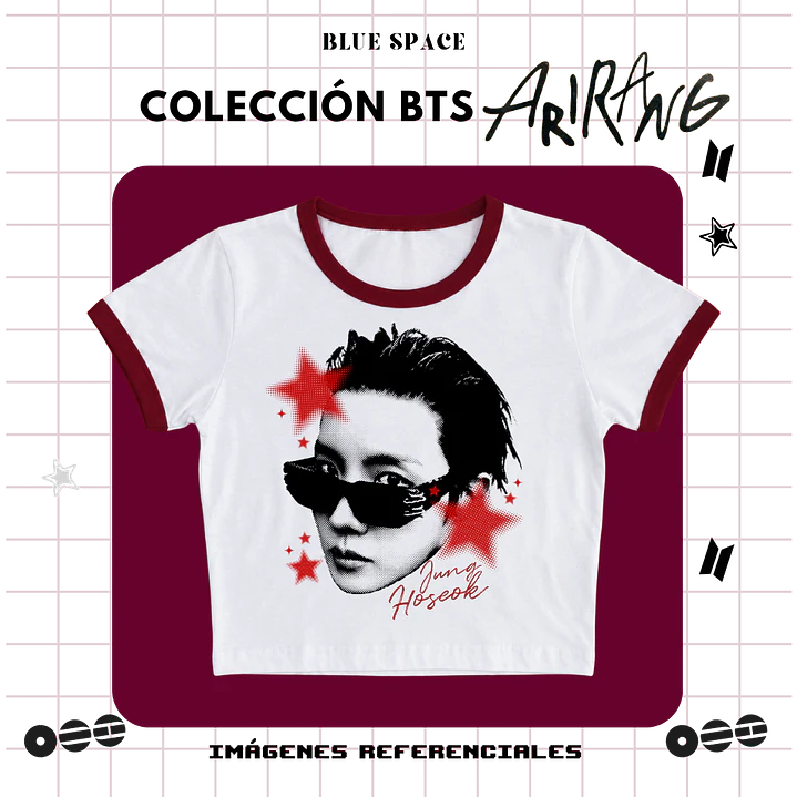 Polera VINTAGE BTS - J-HOPE ESTRELLAS 2