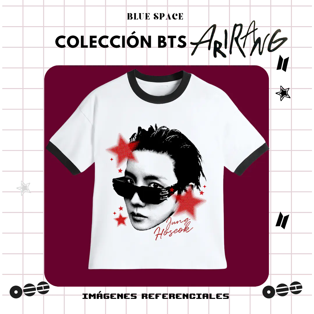 Polera VINTAGE BTS - J-HOPE ESTRELLAS 3