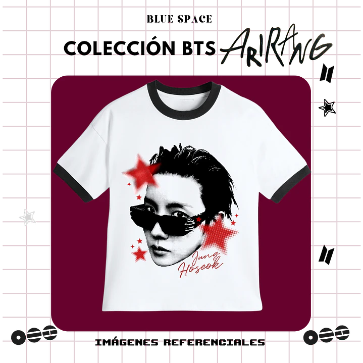 Polera VINTAGE BTS - J-HOPE ESTRELLAS 3