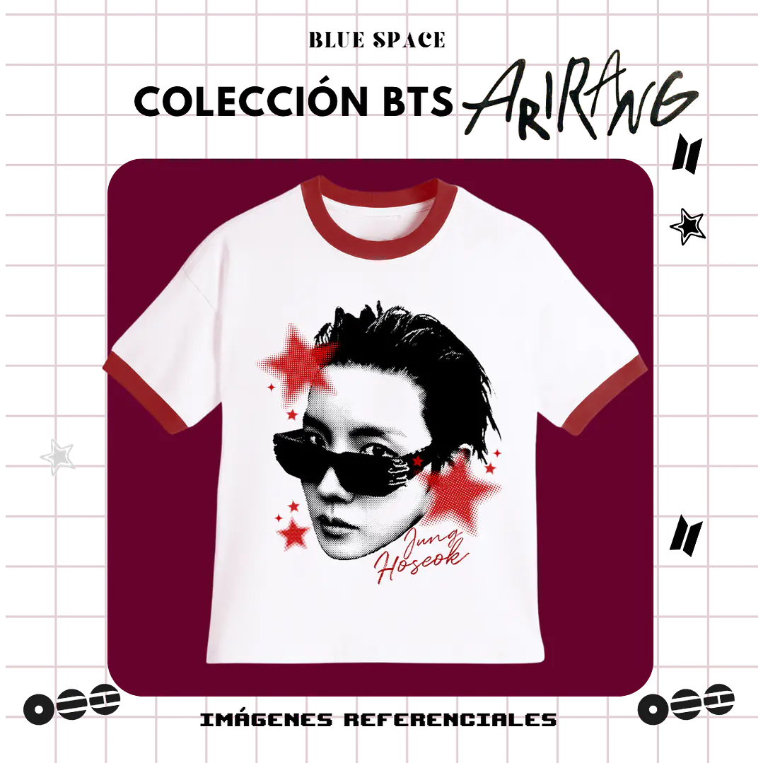 Polera VINTAGE BTS - J-HOPE ESTRELLAS 4