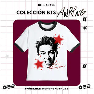 Polera VINTAGE BTS - NAMJOON ESTRELLAS